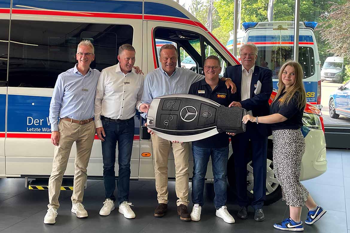 ASB Hamburg: Neuer Wünschewagen für letzte Herzenswünsche