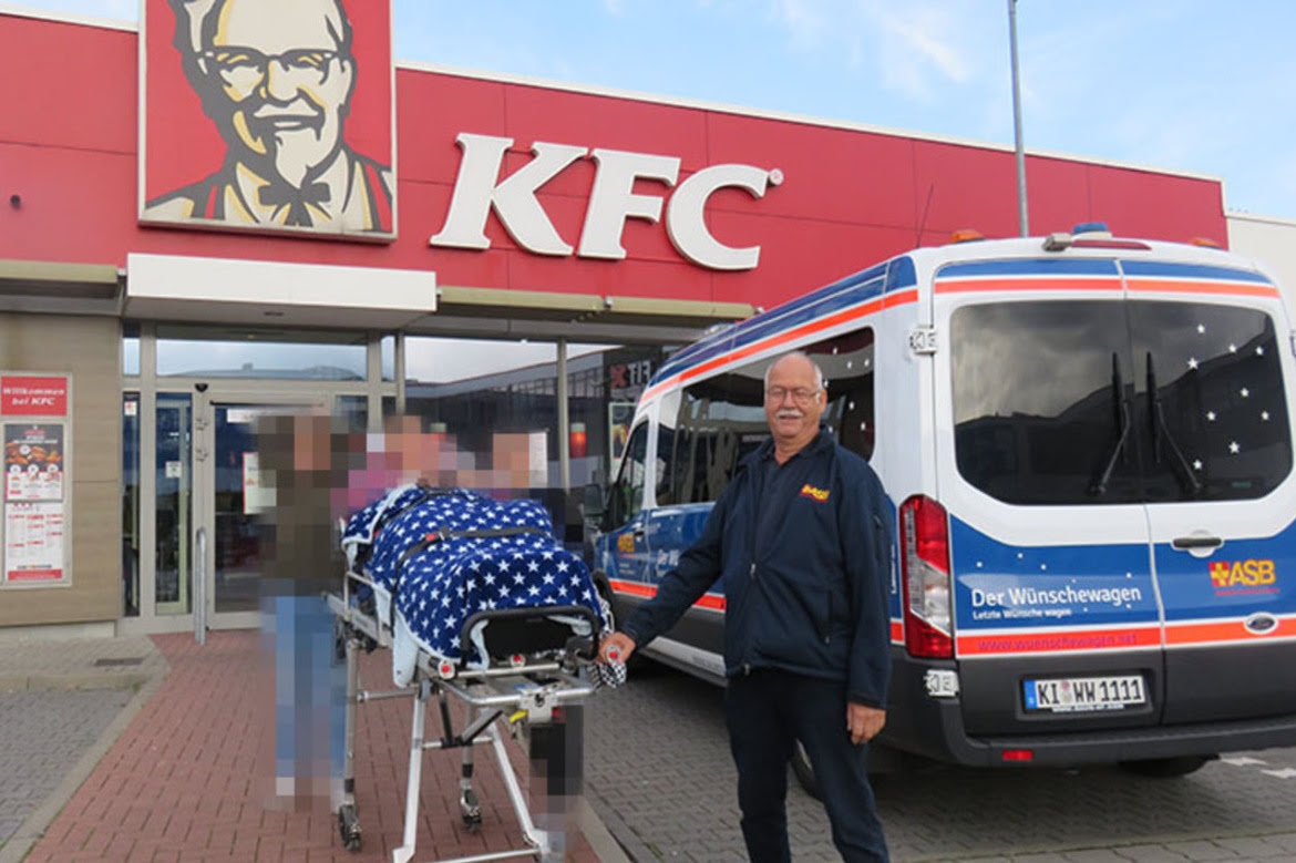 Noch einmal bei KFC in Lübeck essen gehen...